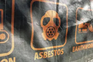 Warnhinweis für Asbest