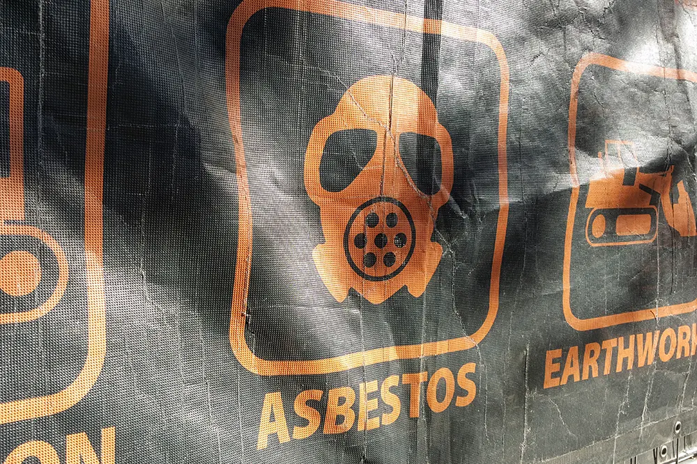 Warnhinweis für Asbest Warnhinweis für Asbest
