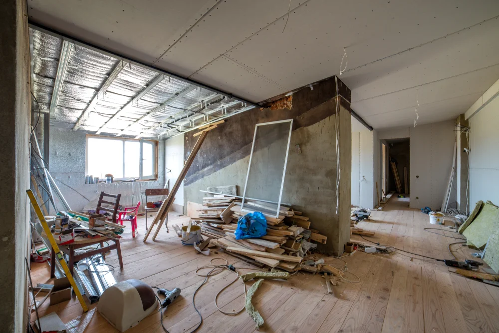 Bauschutt nach Abrissarbeiten