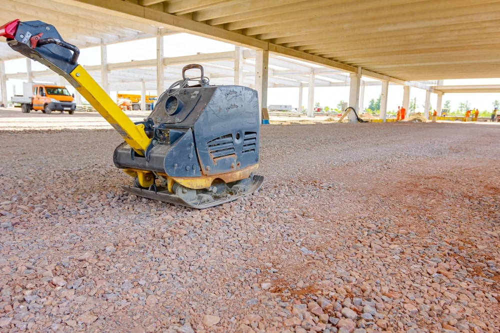 Perfekt vorbereitetes Planum für Hochbau