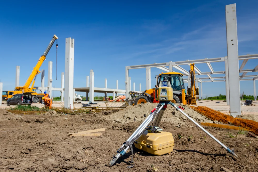 Präzise Vermessung für den Neubau bild