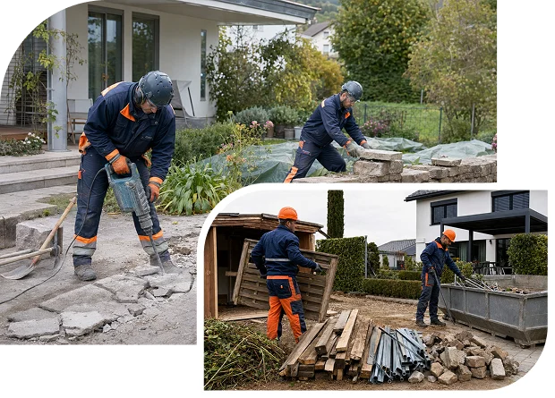 Fachgerechter Aussenrückbau für Ihre Neugestaltung